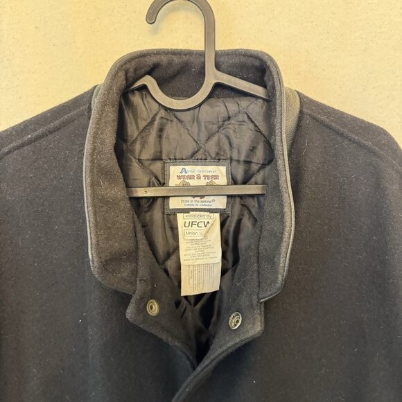 Avon Sportswear Wear & Tear Vintage Wool `North York Soccer 2XL Varsity Jacket - Picture 2 of 9